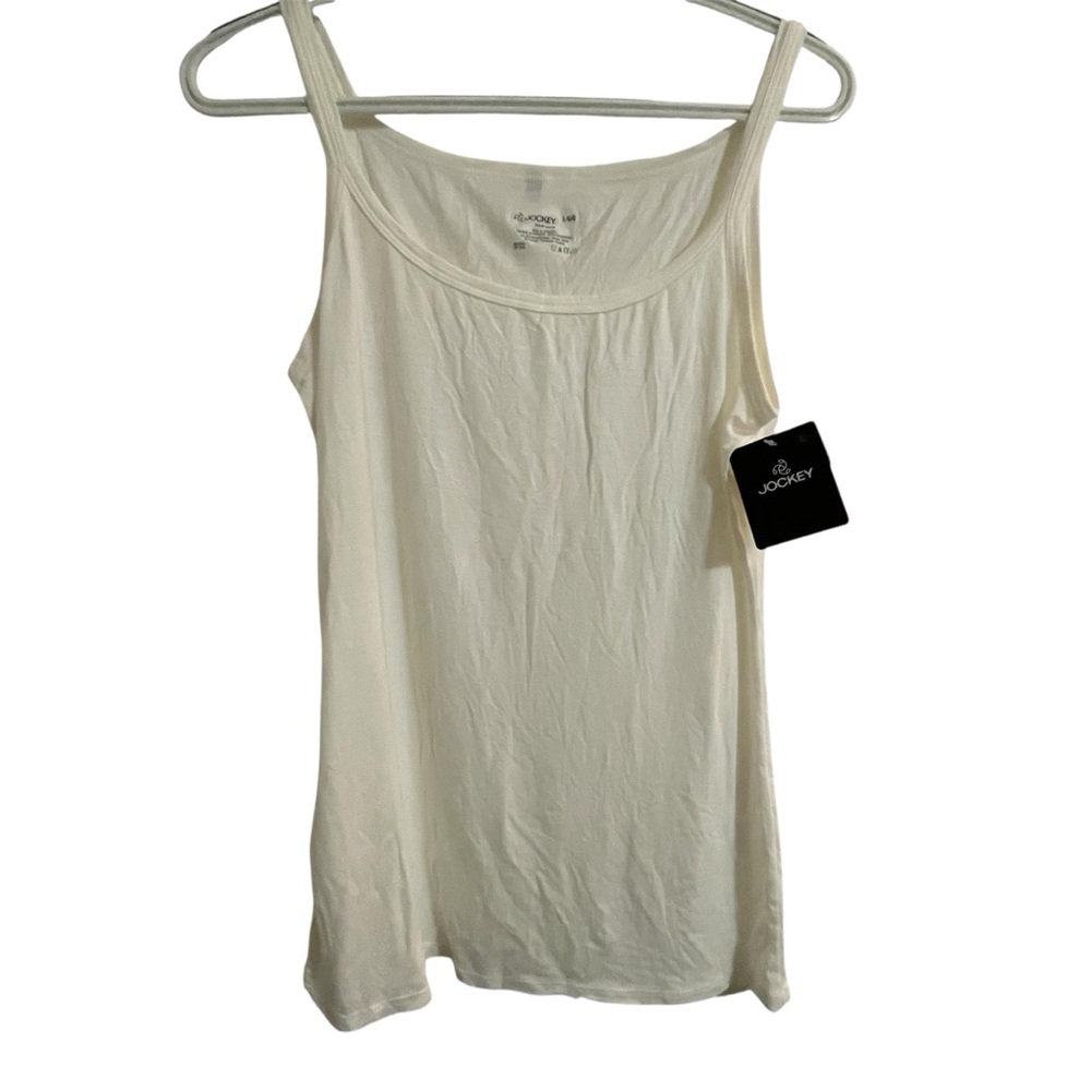 Jockey Elance Extra Soft White Camisole Top - L NWT